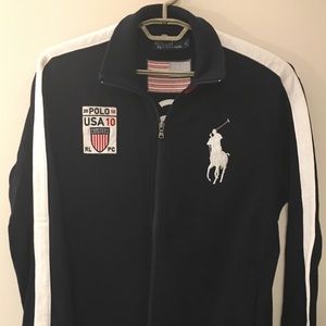Polo Ralph Lauren Navy Zipper Jacket Size Large